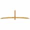 Ekena Millwork Bellingham Timber Gable Bracket, Western Red Cedar, 108"W x 31 1/2"H x 2"D x 4"F, 7/12 Pitch GBW108X31X0204BEL00RWR - alternate 1